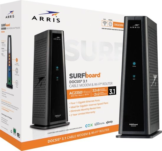 ARRIS SURFboard SBG7600AC2 modem router combo